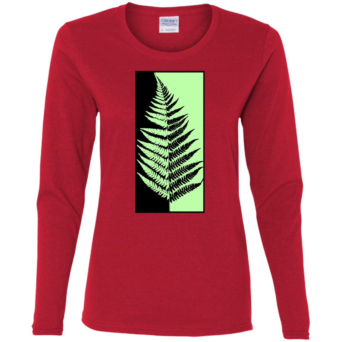 T-Shirts Red / S Fern Press Women's Long Sleeve T-Shirt