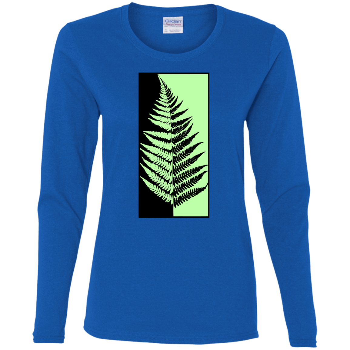 T-Shirts Royal / S Fern Press Women's Long Sleeve T-Shirt