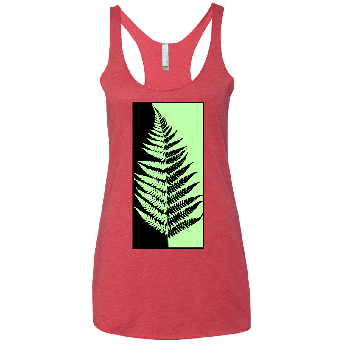 T-Shirts Vintage Red / X-Small Fern Press Women's Triblend Racerback Tank
