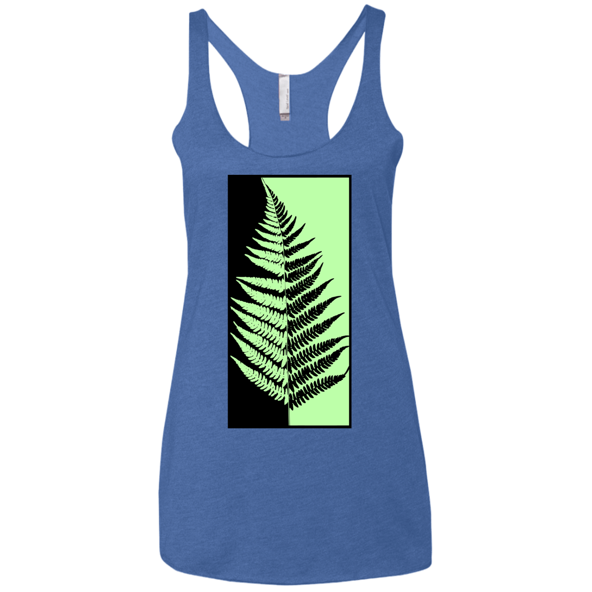 T-Shirts Vintage Royal / X-Small Fern Press Women's Triblend Racerback Tank