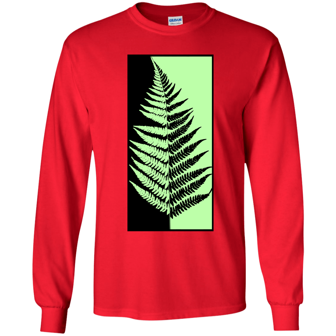T-Shirts Red / YS Fern Press Youth Long Sleeve T-Shirt