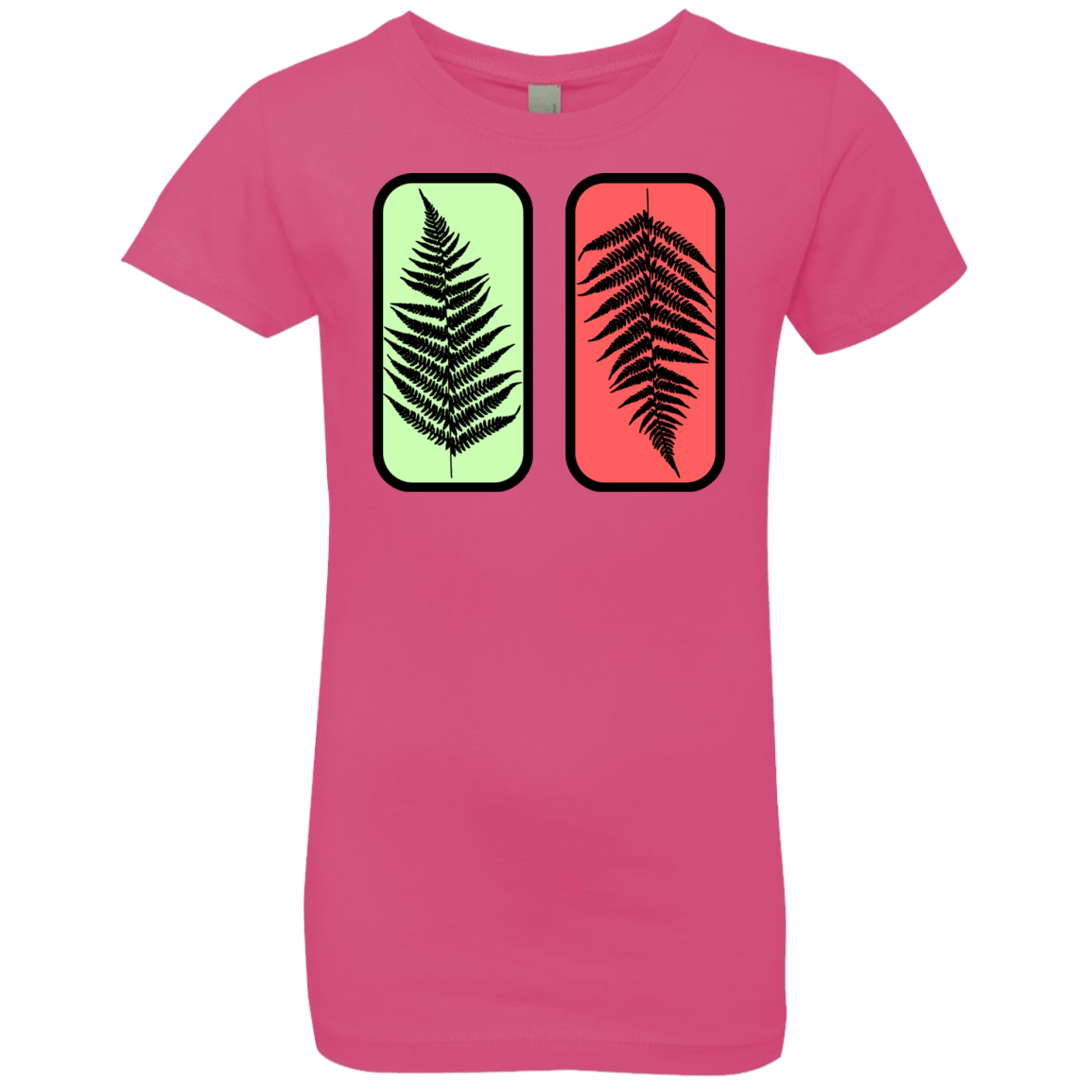 T-Shirts Hot Pink / YXS Ferns Girls Premium T-Shirt
