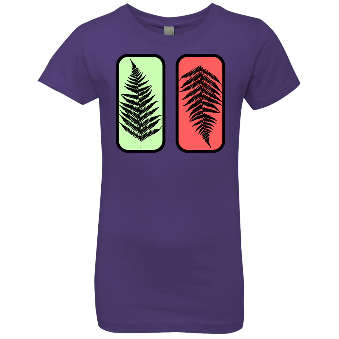 T-Shirts Purple Rush / YXS Ferns Girls Premium T-Shirt
