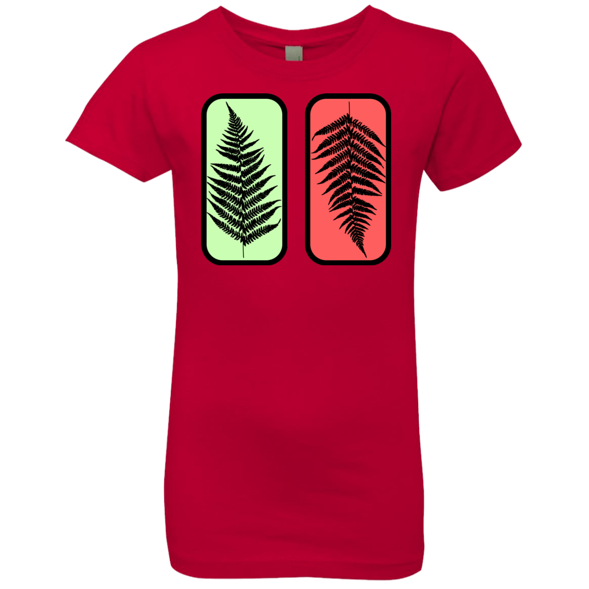 T-Shirts Red / YXS Ferns Girls Premium T-Shirt