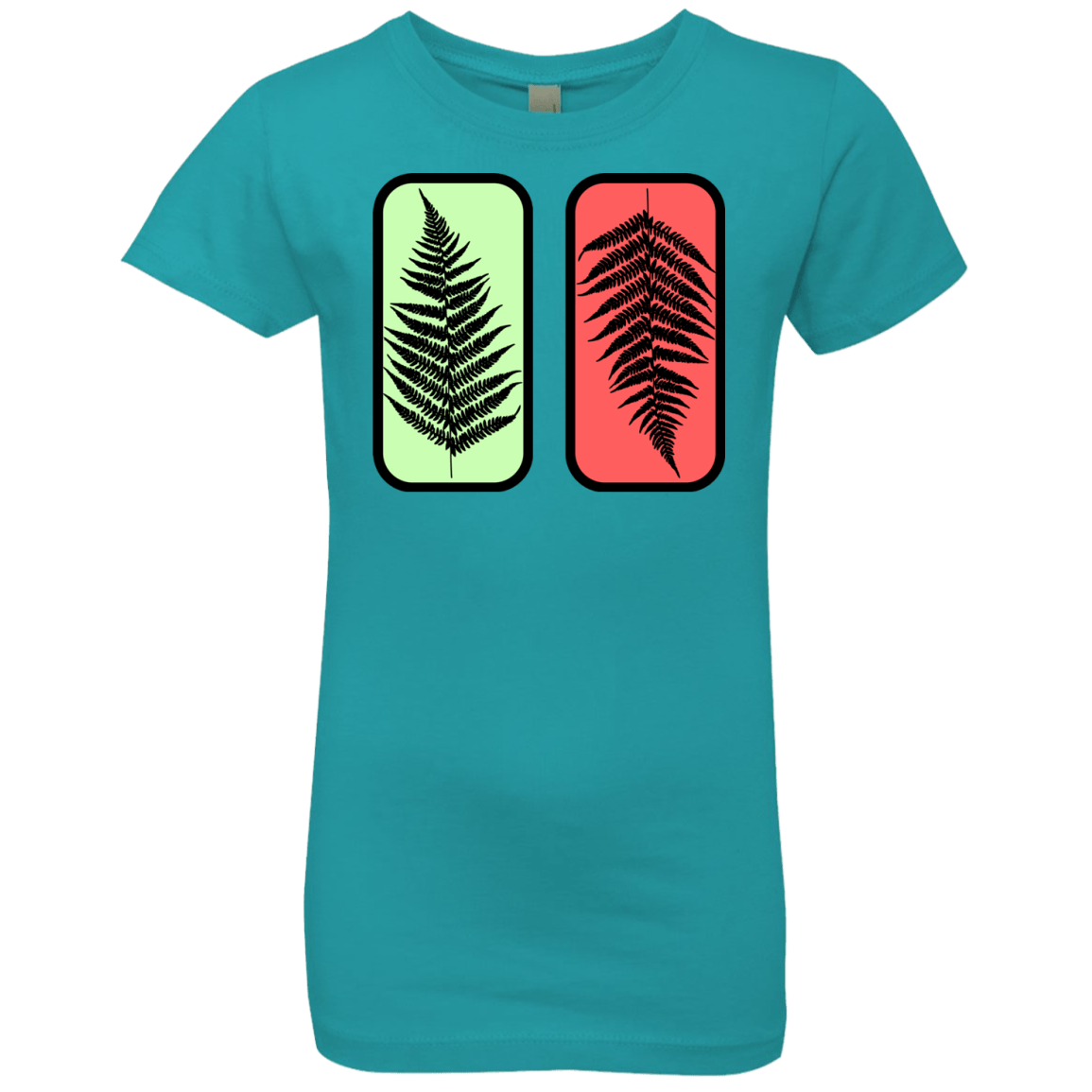 T-Shirts Tahiti Blue / YXS Ferns Girls Premium T-Shirt