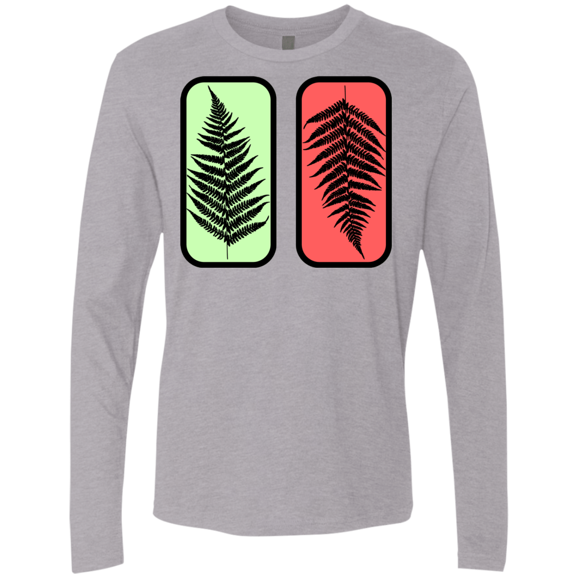 T-Shirts Heather Grey / S Ferns Men's Premium Long Sleeve