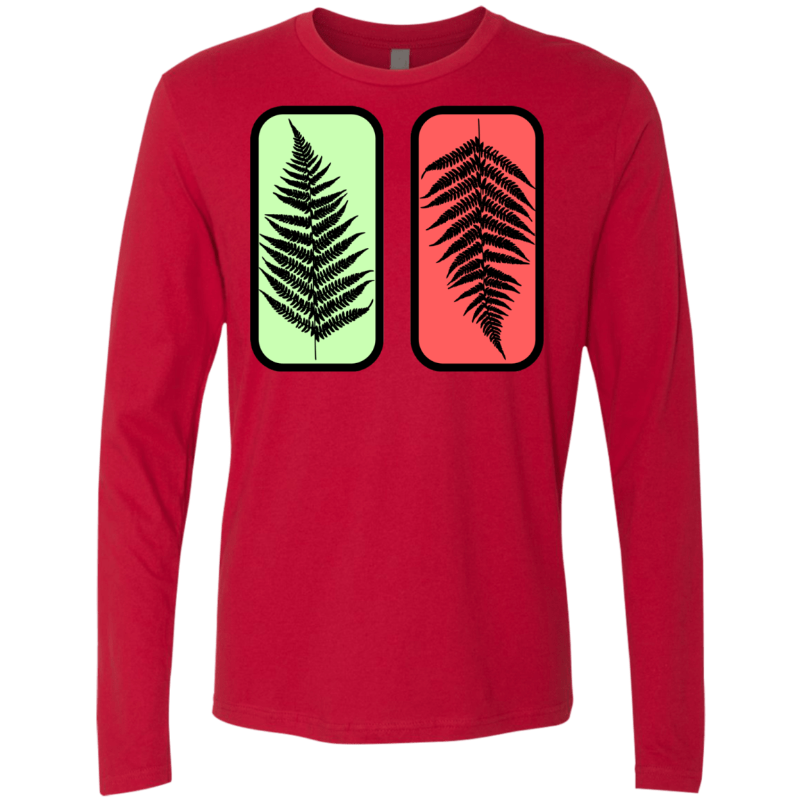 T-Shirts Red / S Ferns Men's Premium Long Sleeve
