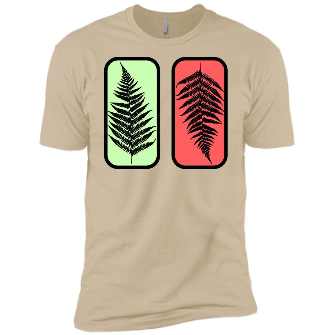 T-Shirts Sand / X-Small Ferns Men's Premium T-Shirt
