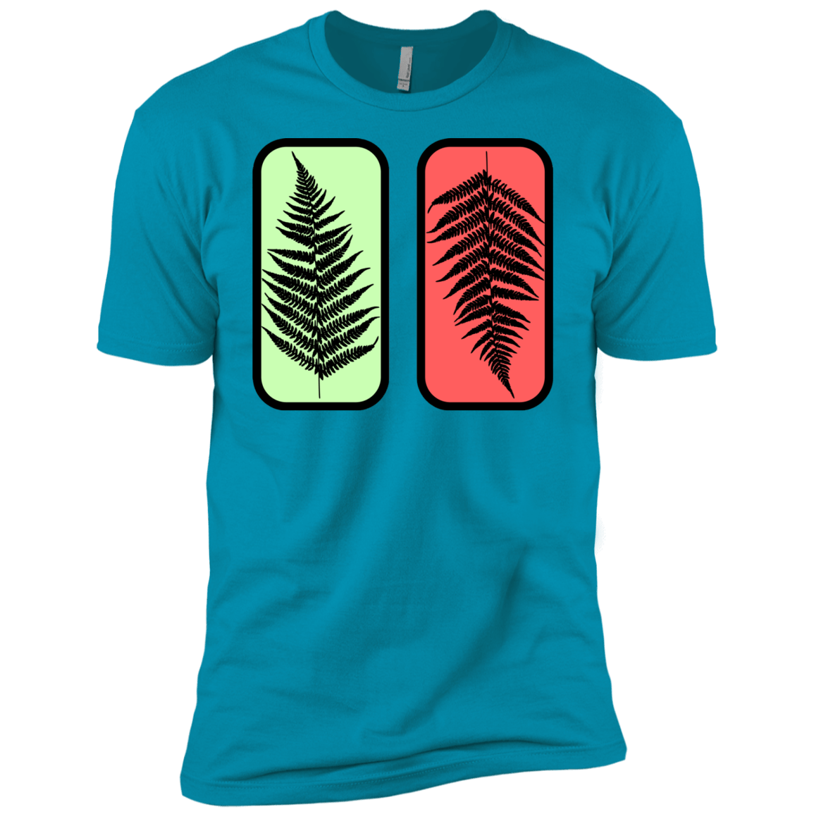 T-Shirts Turquoise / X-Small Ferns Men's Premium T-Shirt