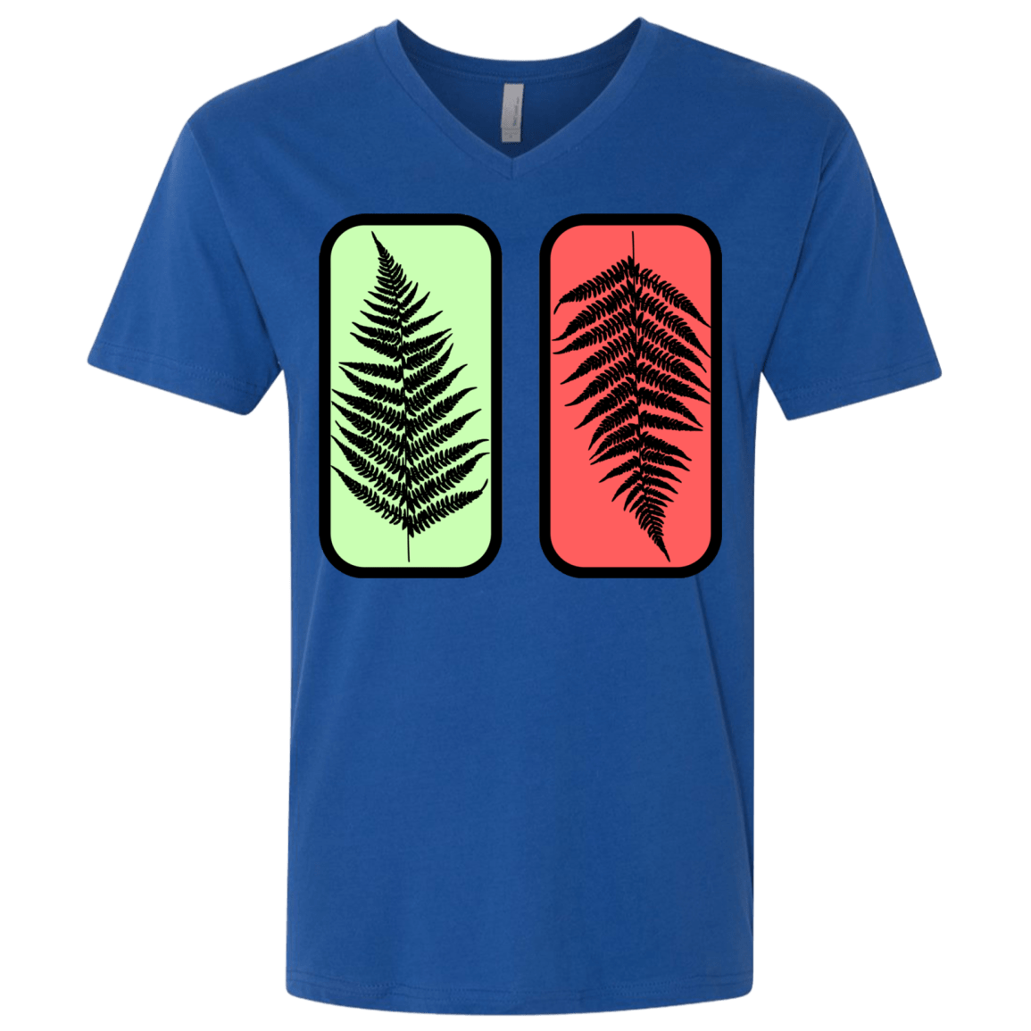 T-Shirts Royal / X-Small Ferns Men's Premium V-Neck