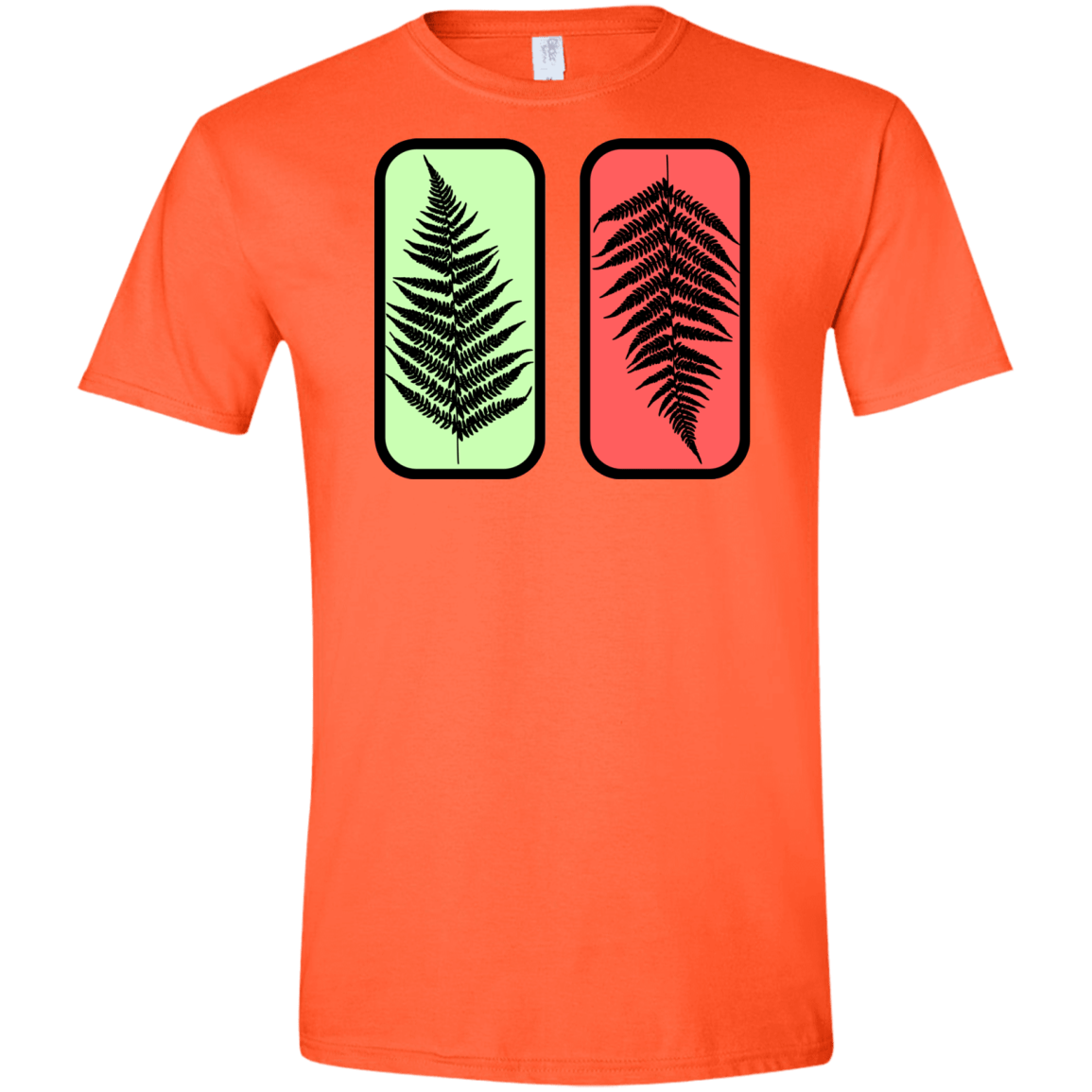 T-Shirts Orange / S Ferns Men's Semi-Fitted Softstyle
