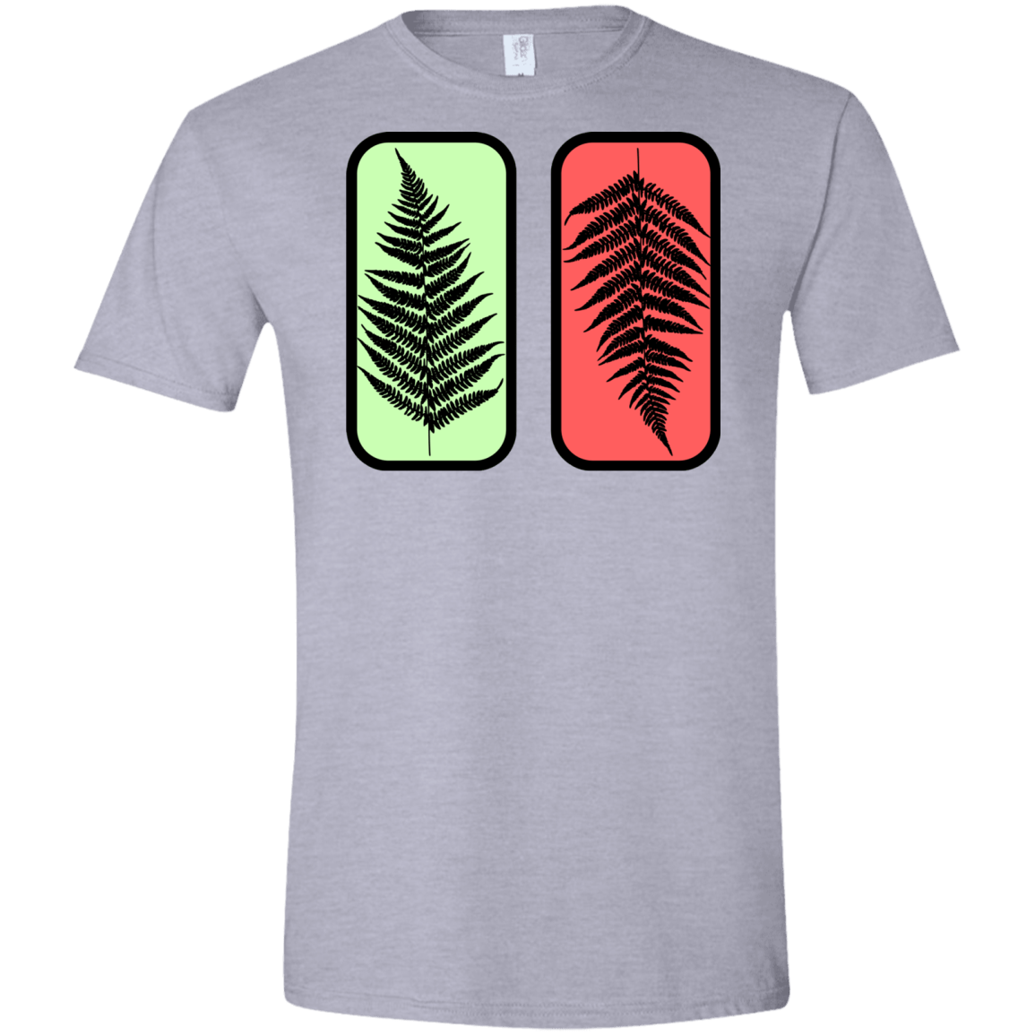 T-Shirts Sport Grey / X-Small Ferns Men's Semi-Fitted Softstyle