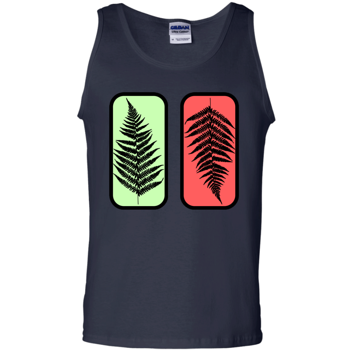 T-Shirts Navy / S Ferns Men's Tank Top