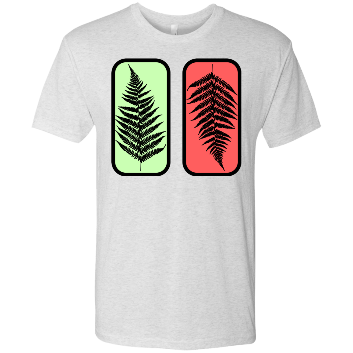 T-Shirts Heather White / S Ferns Men's Triblend T-Shirt