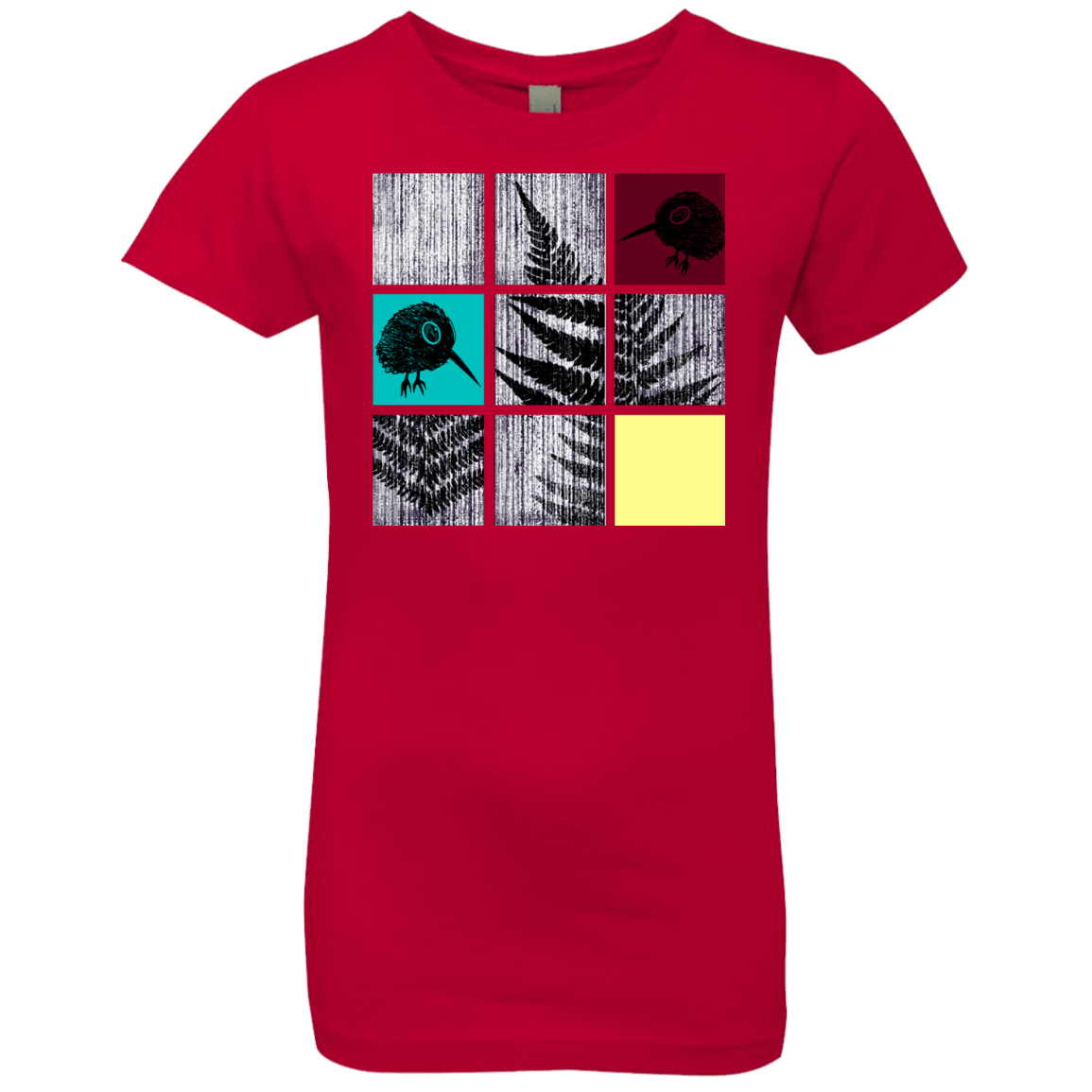 T-Shirts Red / YXS Ferns n Chicks Girls Premium T-Shirt