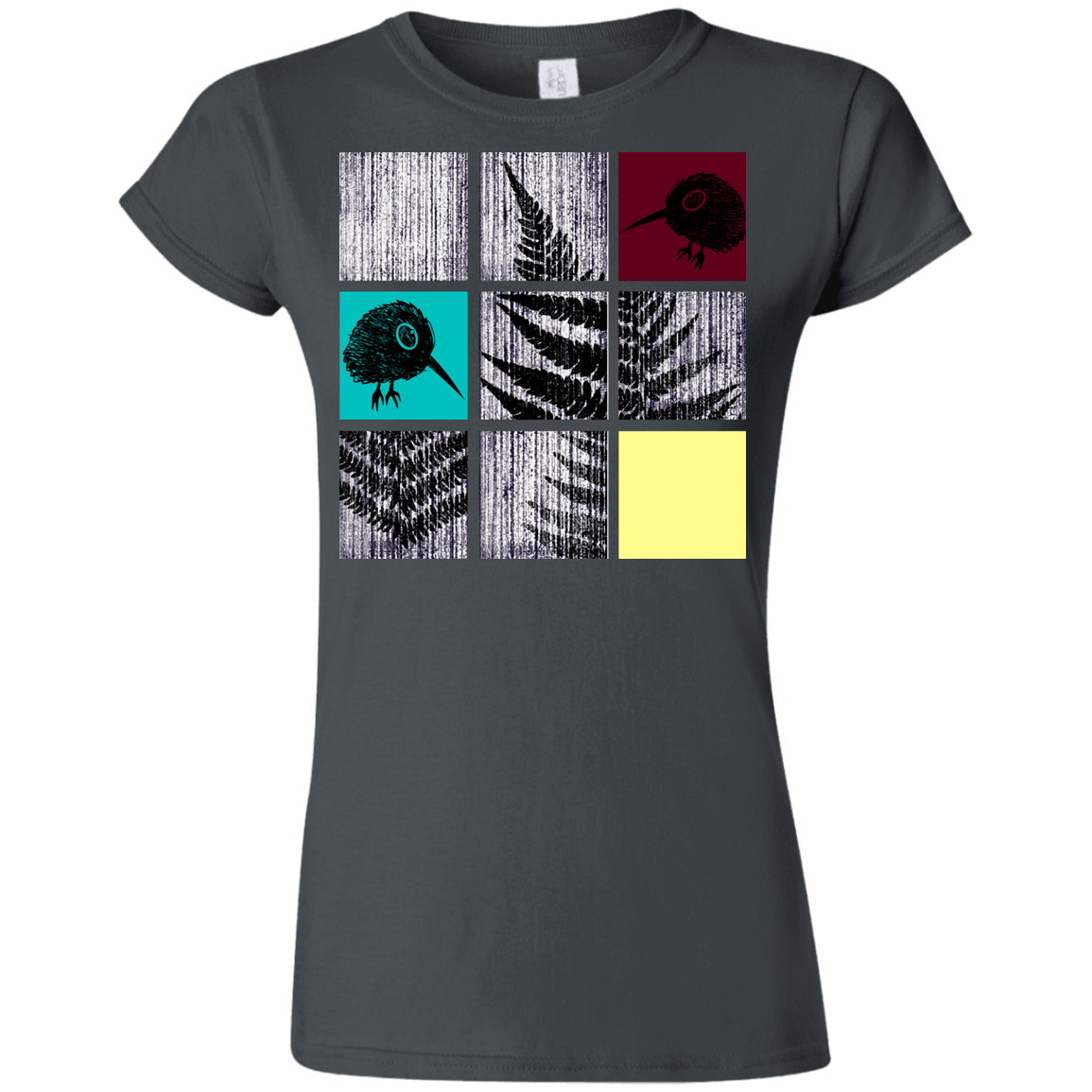 T-Shirts Charcoal / S Ferns n Chicks Junior Slimmer-Fit T-Shirt