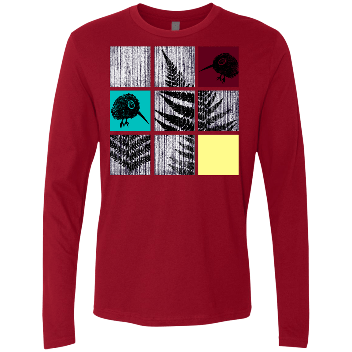 T-Shirts Cardinal / S Ferns n Chicks Men's Premium Long Sleeve