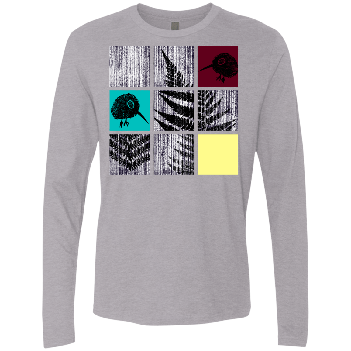 T-Shirts Heather Grey / S Ferns n Chicks Men's Premium Long Sleeve