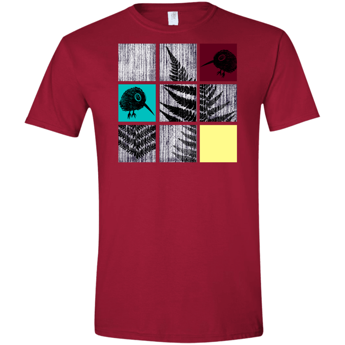 T-Shirts Cardinal Red / S Ferns n Chicks Men's Semi-Fitted Softstyle