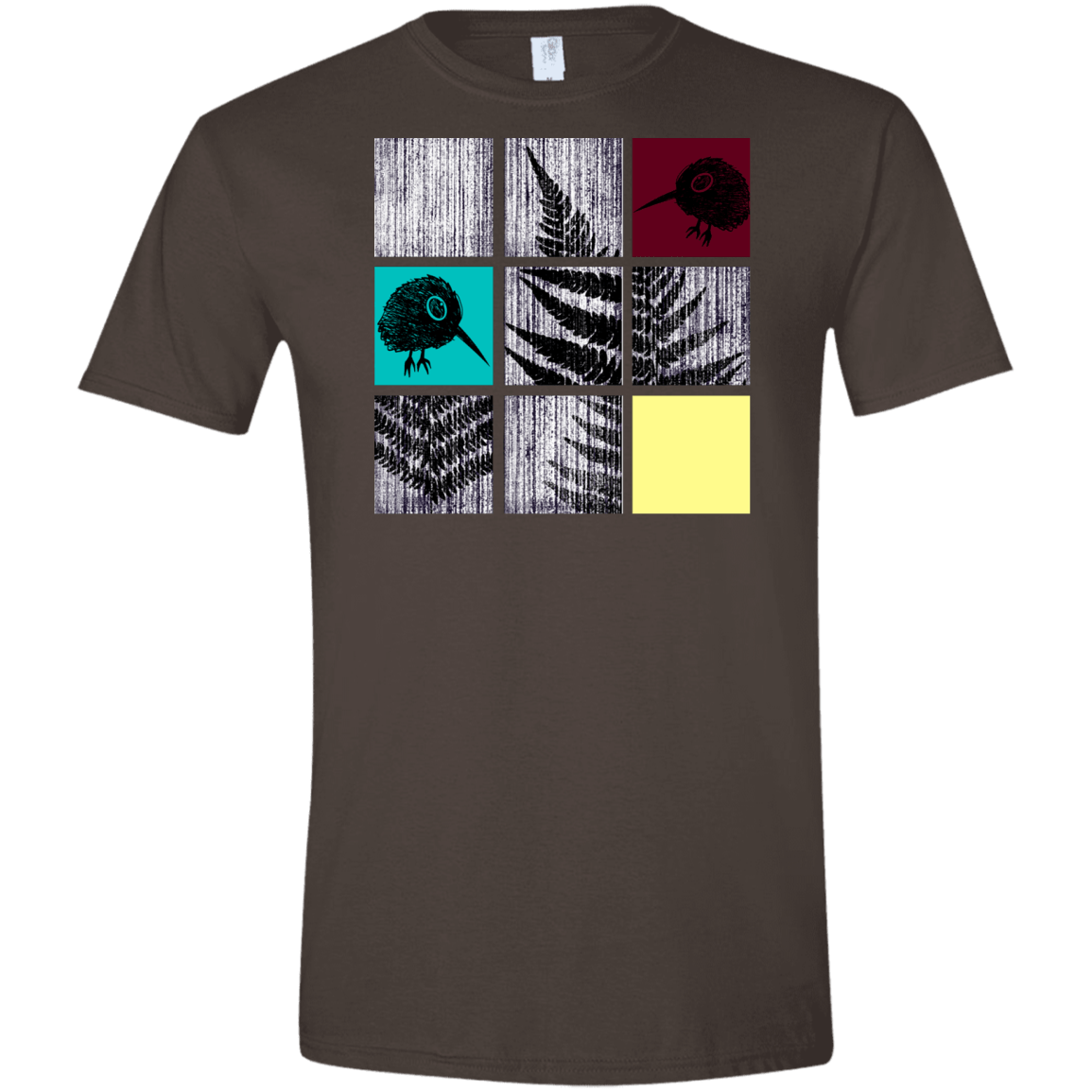 T-Shirts Dark Chocolate / S Ferns n Chicks Men's Semi-Fitted Softstyle