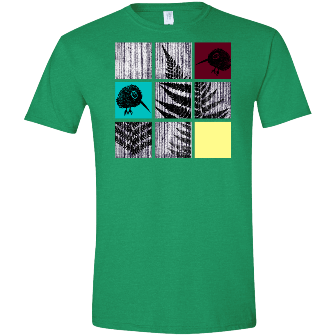 T-Shirts Heather Irish Green / S Ferns n Chicks Men's Semi-Fitted Softstyle