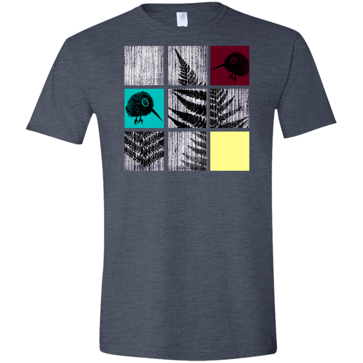 T-Shirts Heather Navy / S Ferns n Chicks Men's Semi-Fitted Softstyle