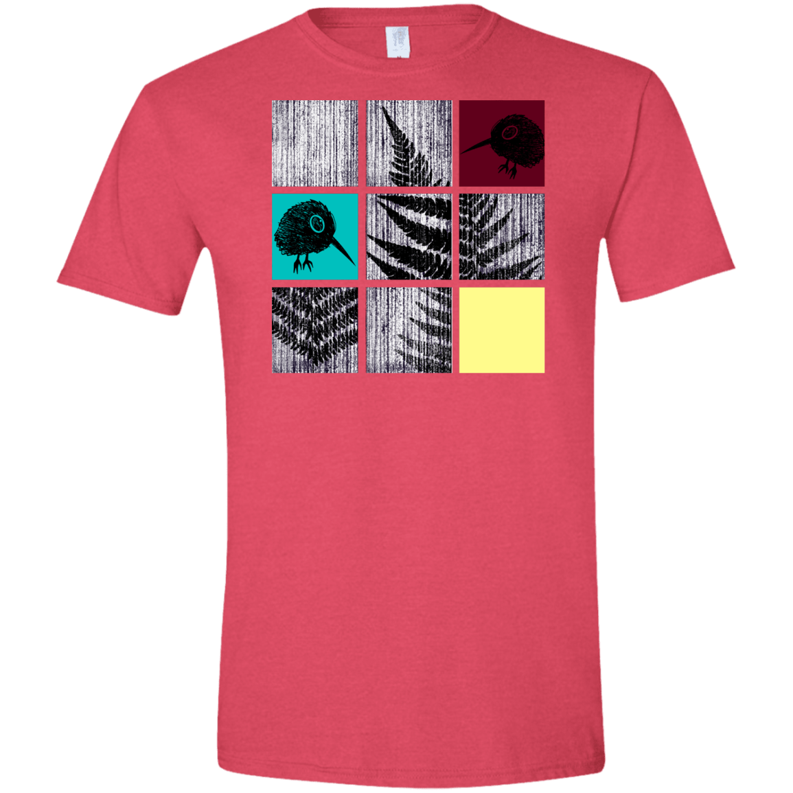 T-Shirts Heather Red / S Ferns n Chicks Men's Semi-Fitted Softstyle