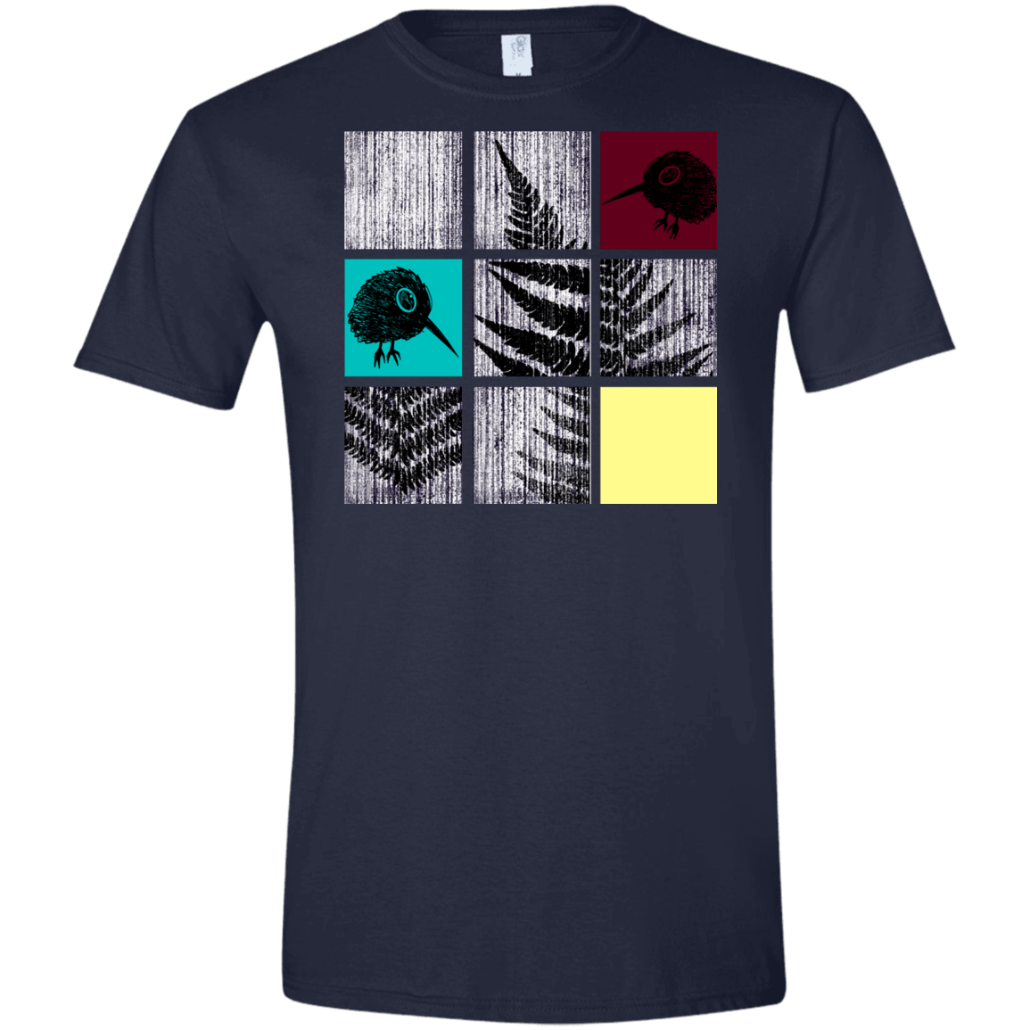 T-Shirts Navy / X-Small Ferns n Chicks Men's Semi-Fitted Softstyle