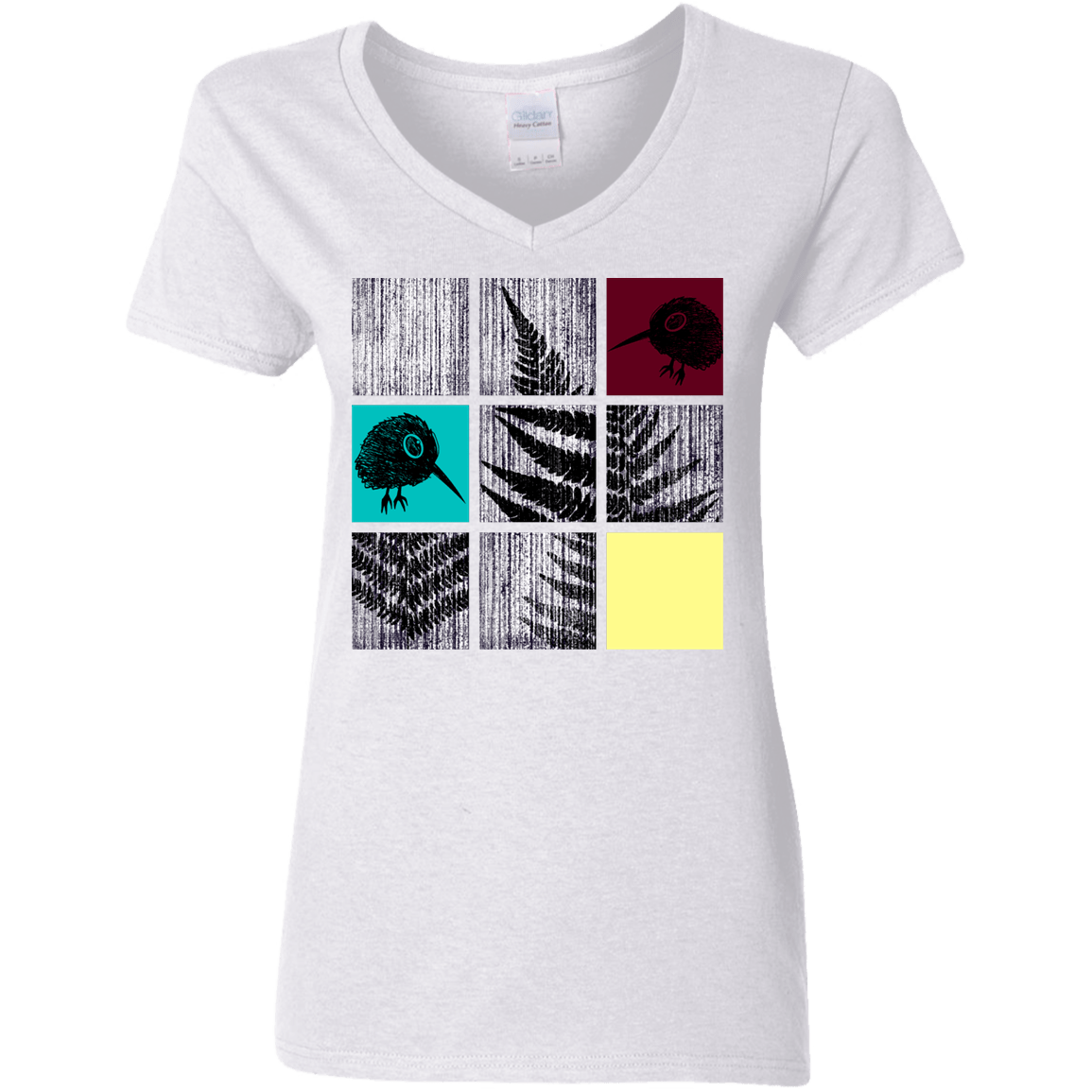 T-Shirts White / S Ferns n Chicks Women's V-Neck T-Shirt