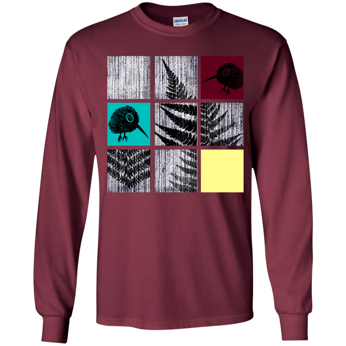 T-Shirts Maroon / YS Ferns n Chicks Youth Long Sleeve T-Shirt