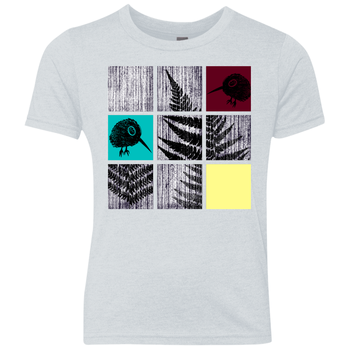T-Shirts Heather White / YXS Ferns n Chicks Youth Triblend T-Shirt