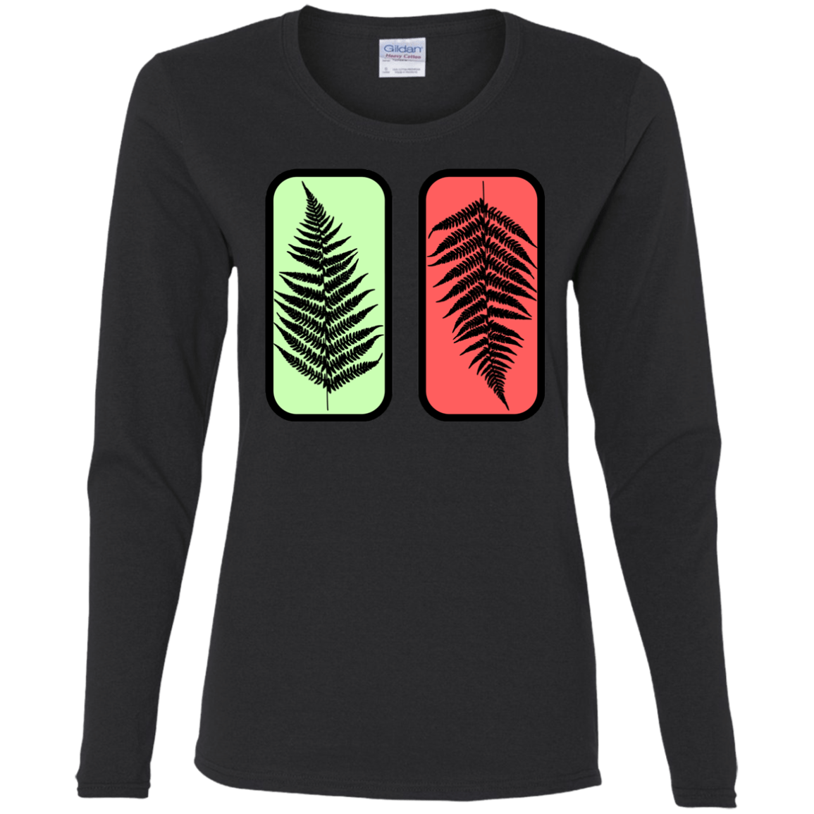 T-Shirts Black / S Ferns Women's Long Sleeve T-Shirt