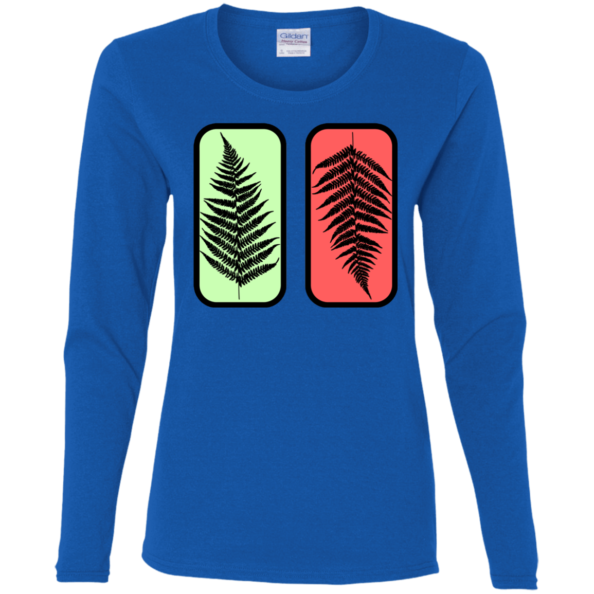 T-Shirts Royal / S Ferns Women's Long Sleeve T-Shirt