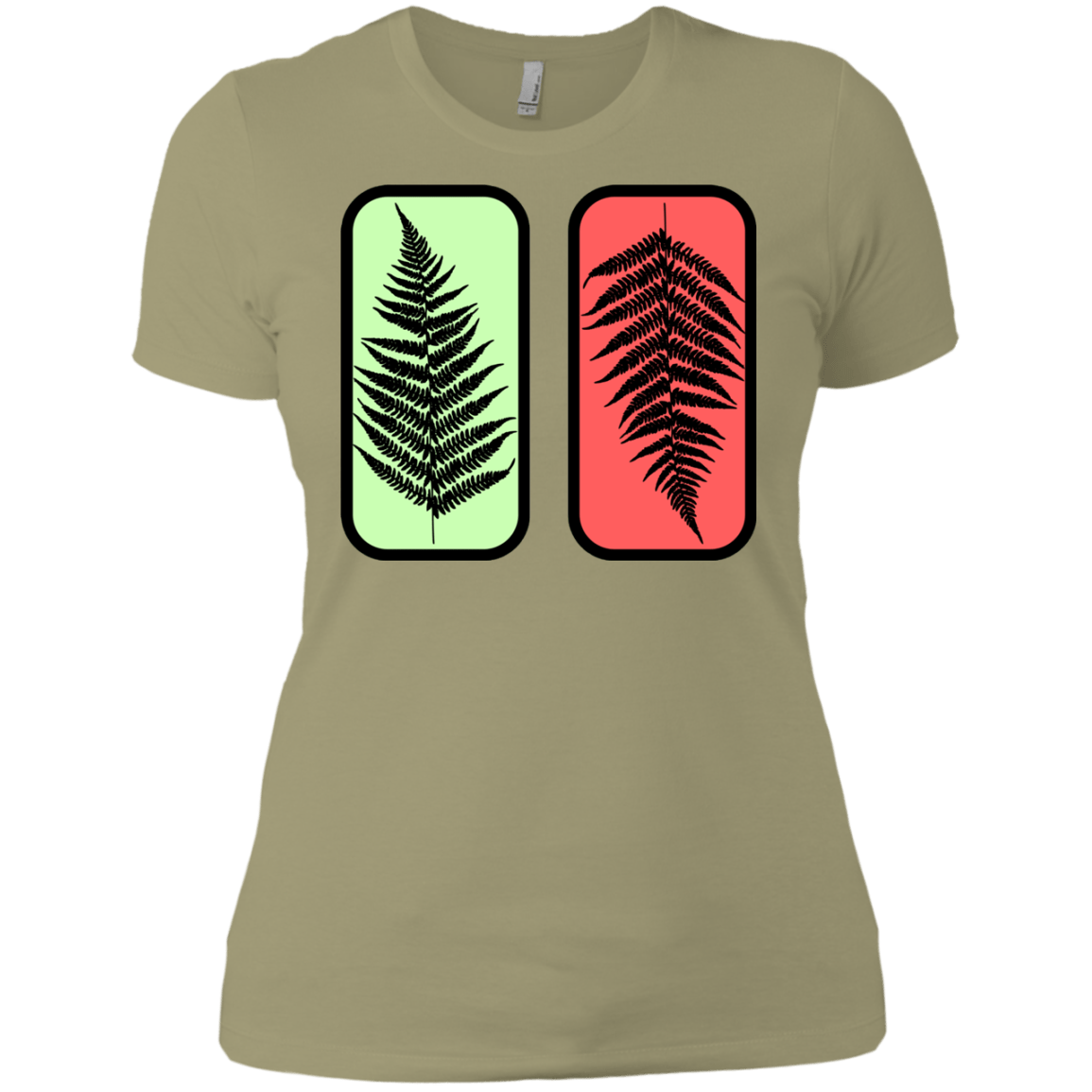 T-Shirts Light Olive / X-Small Ferns Women's Premium T-Shirt