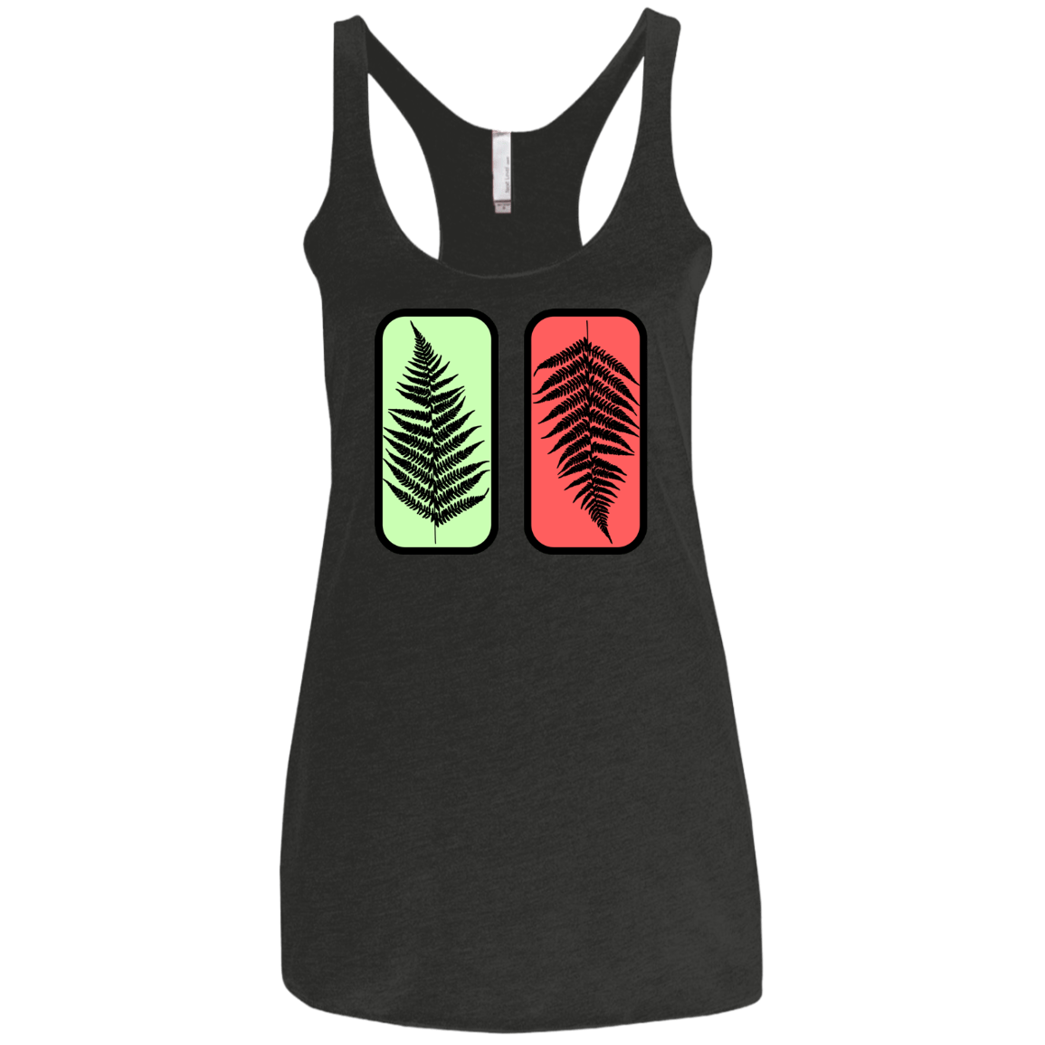 T-Shirts Vintage Black / X-Small Ferns Women's Triblend Racerback Tank