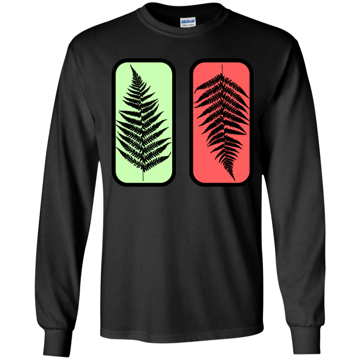T-Shirts Black / YS Ferns Youth Long Sleeve T-Shirt