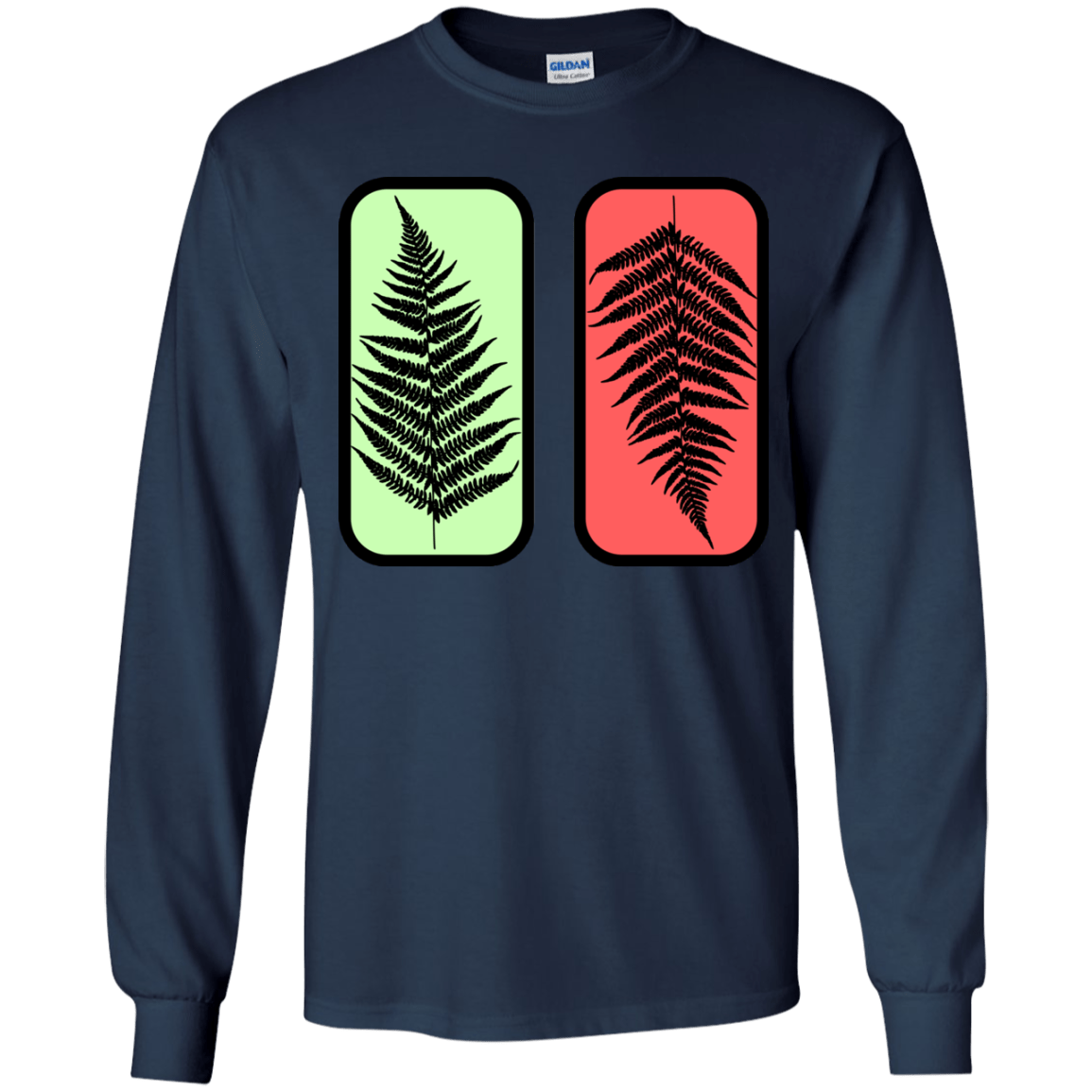T-Shirts Navy / YS Ferns Youth Long Sleeve T-Shirt