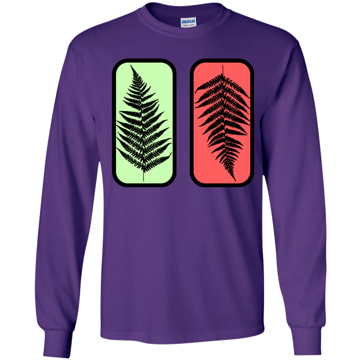 T-Shirts Purple / YS Ferns Youth Long Sleeve T-Shirt