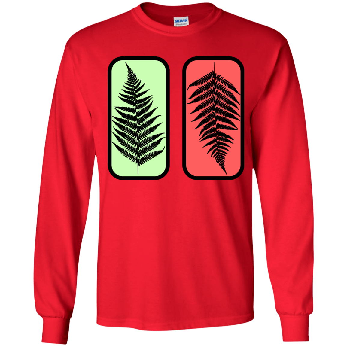 T-Shirts Red / YS Ferns Youth Long Sleeve T-Shirt