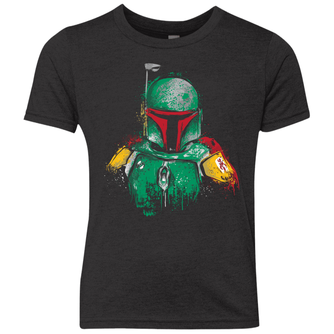 T-Shirts Vintage Black / YXS FETT ARMOR Youth Triblend T-Shirt