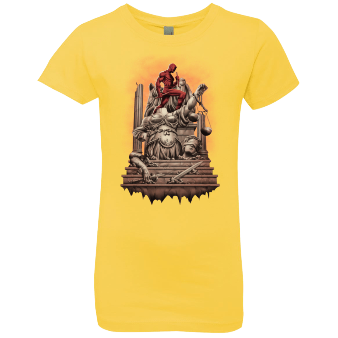 T-Shirts Vibrant Yellow / YXS Fiat Justitia Ruat Caelum Girls Premium T-Shirt
