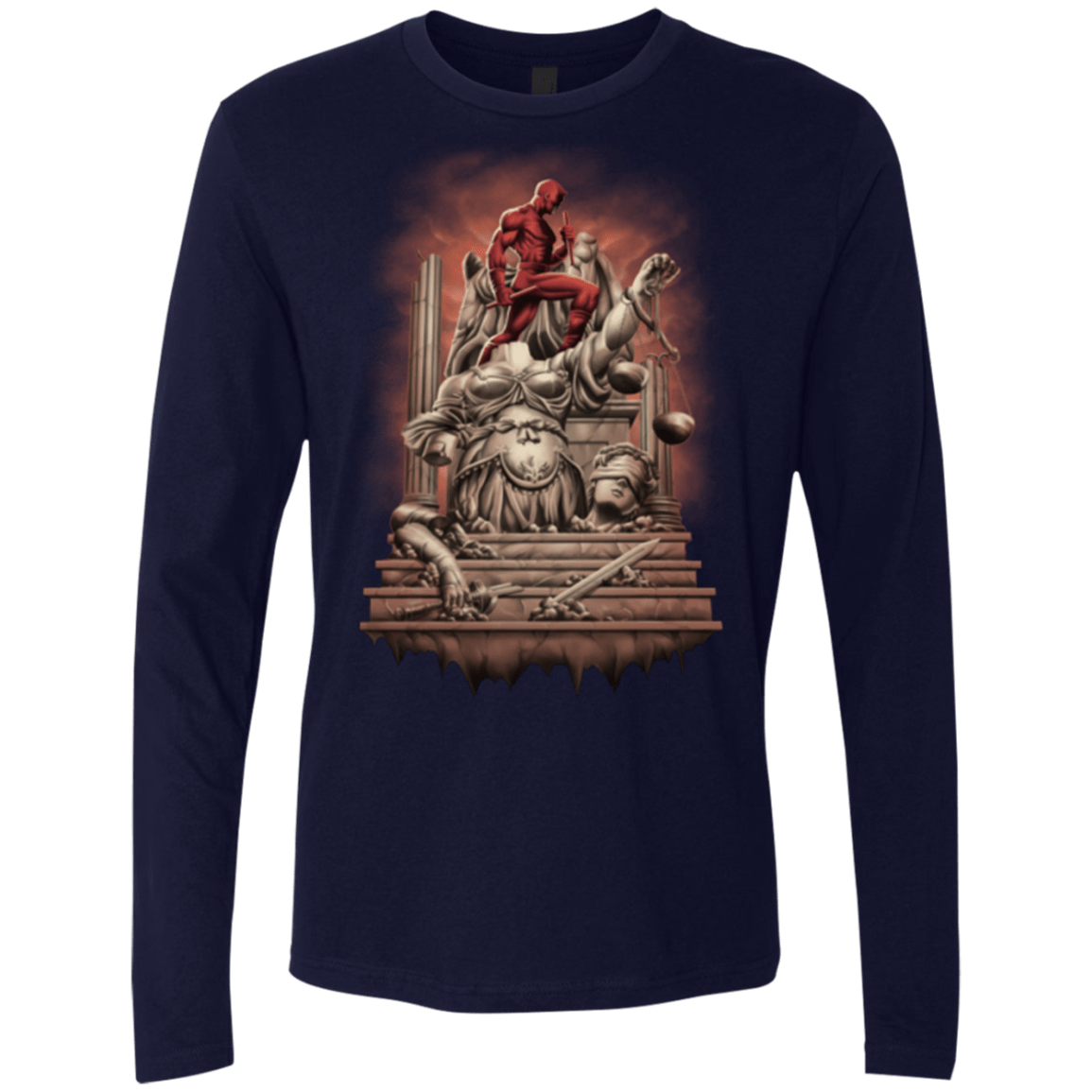 T-Shirts Midnight Navy / Small Fiat Justitia Ruat Caelum Men's Premium Long Sleeve