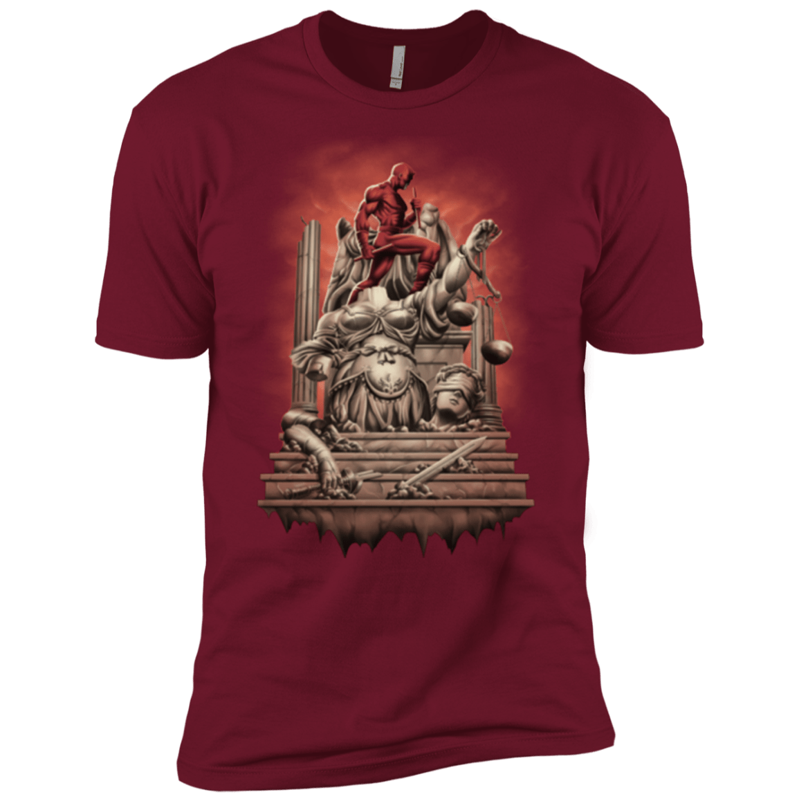 T-Shirts Cardinal / X-Small Fiat Justitia Ruat Caelum Men's Premium T-Shirt