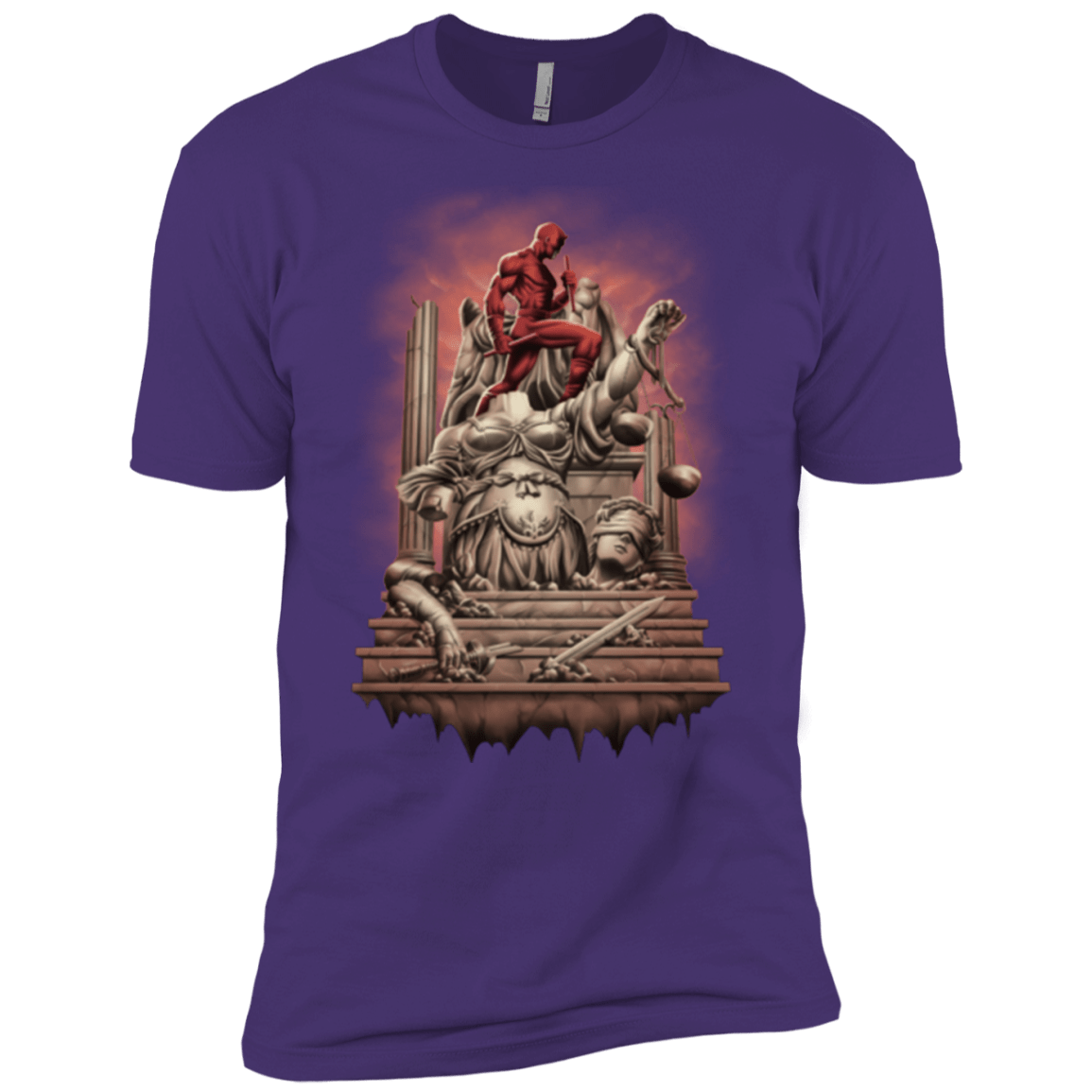 T-Shirts Purple / X-Small Fiat Justitia Ruat Caelum Men's Premium T-Shirt