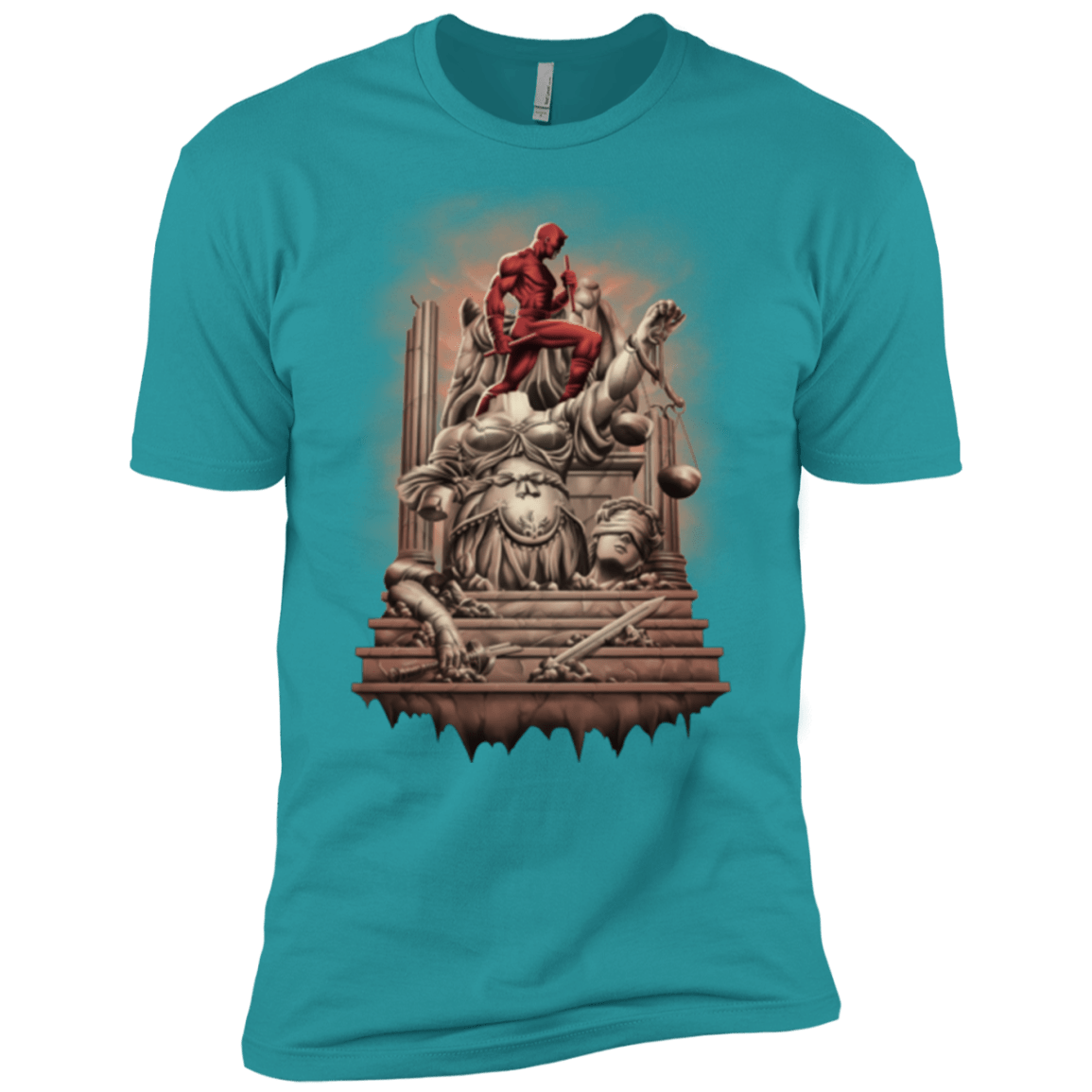 T-Shirts Tahiti Blue / X-Small Fiat Justitia Ruat Caelum Men's Premium T-Shirt