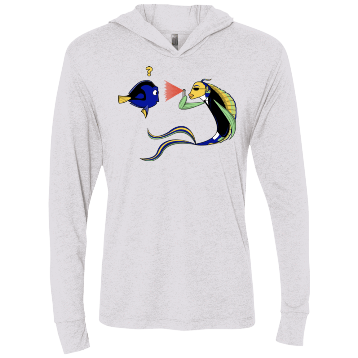 T-Shirts Heather White / X-Small FIB Triblend Long Sleeve Hoodie Tee