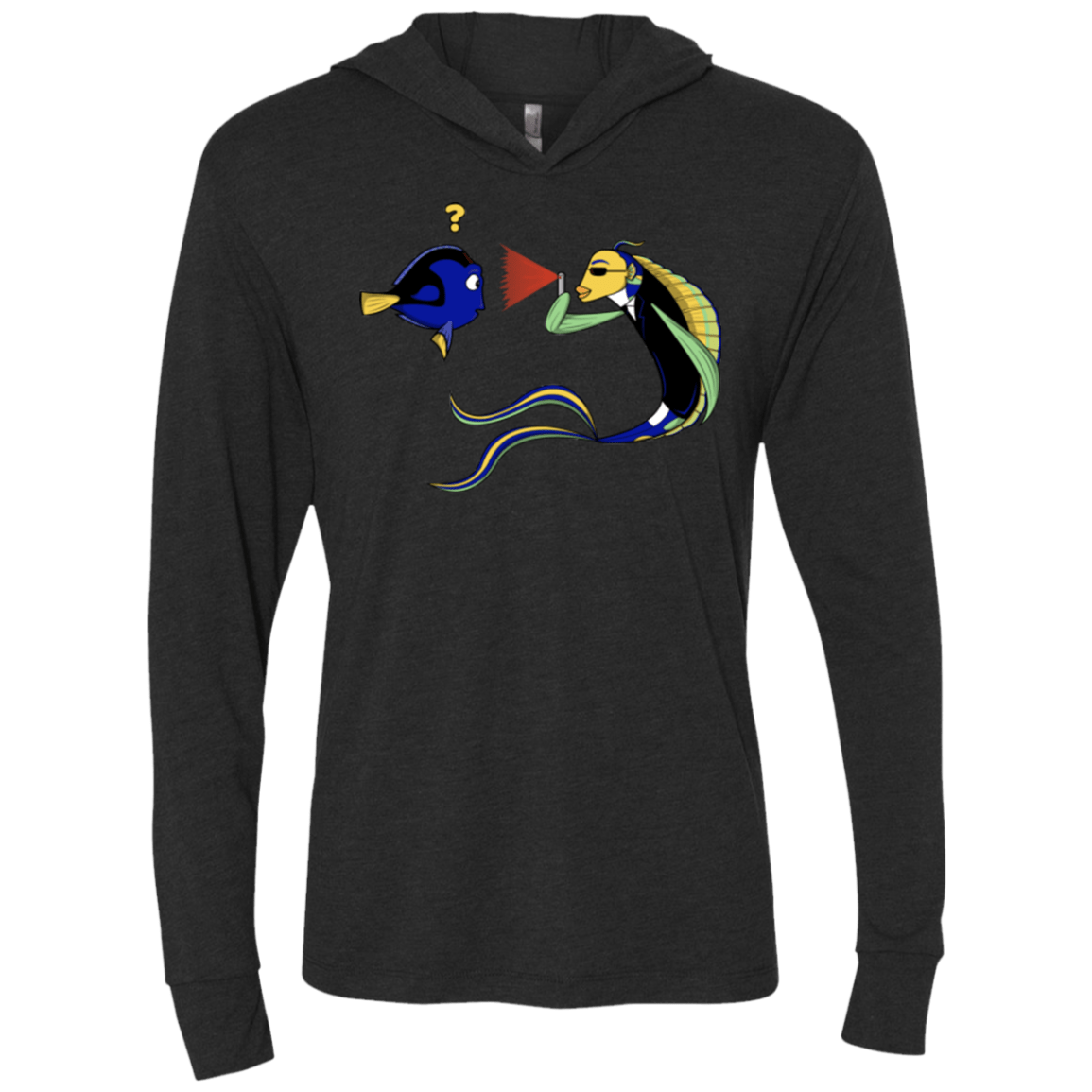 T-Shirts Vintage Black / X-Small FIB Triblend Long Sleeve Hoodie Tee