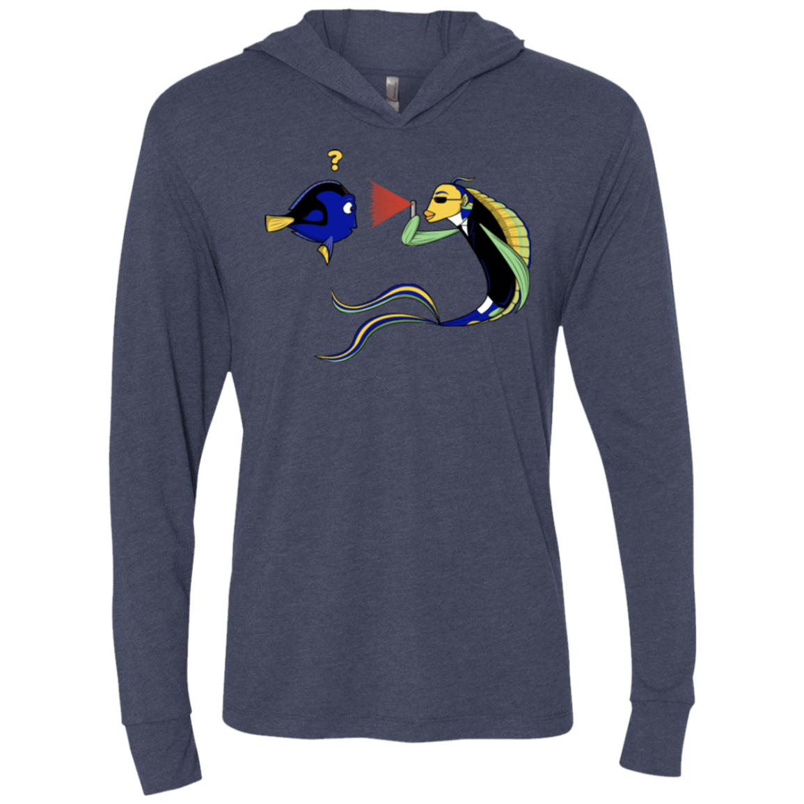 T-Shirts Vintage Navy / X-Small FIB Triblend Long Sleeve Hoodie Tee