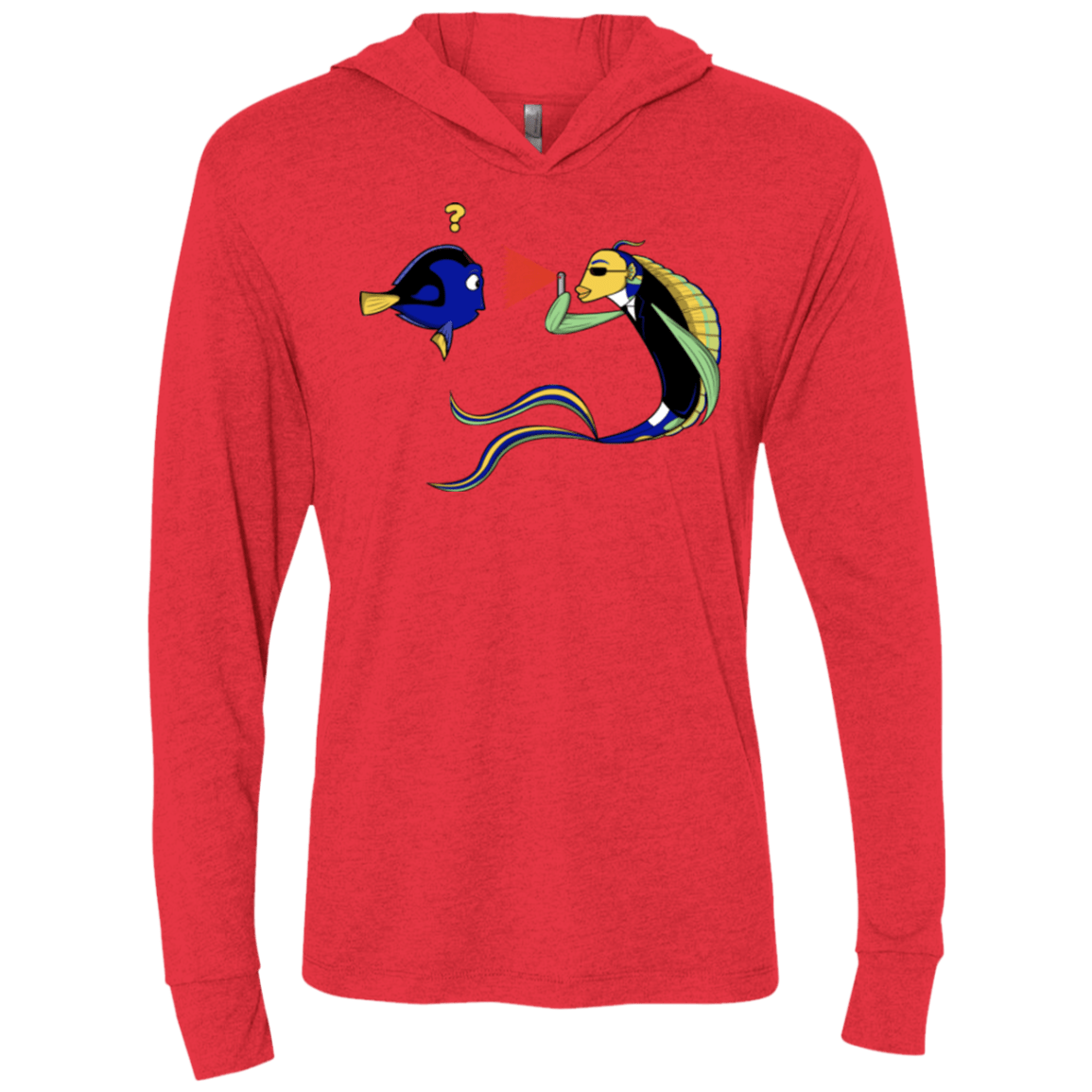 T-Shirts Vintage Red / X-Small FIB Triblend Long Sleeve Hoodie Tee