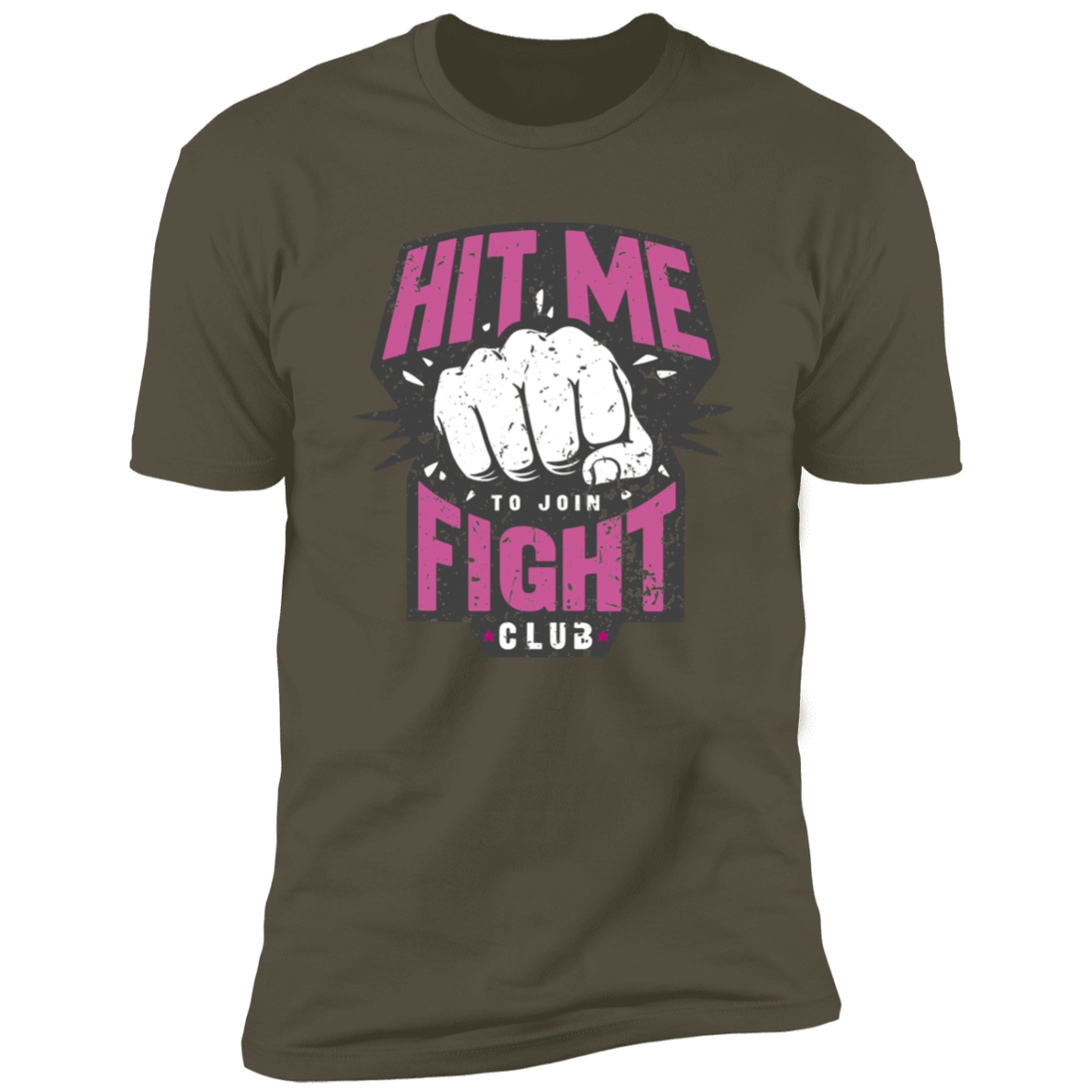T-Shirts Military Green / S Fight Club Entrance Men's Premium T-Shirt
